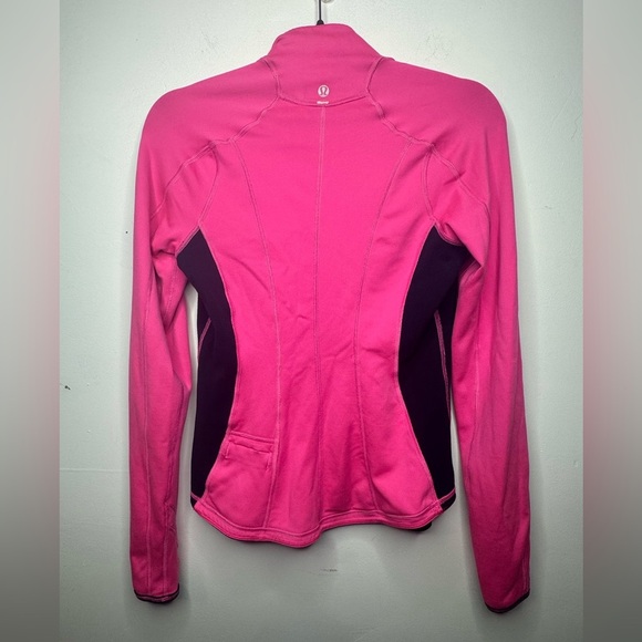 🍋 Lululemon 4 half zip jacket Reversible Run U-Turn pink purple half zip up - Picture 5 of 11